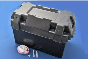 Batteriebox - mittelgroß mit Gurt